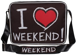 Torba listonoszka I love weekend