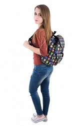 plecak blogerski vintage w sowy