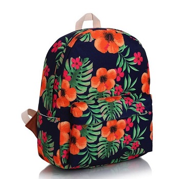 damski plecak w kwiatowe printy