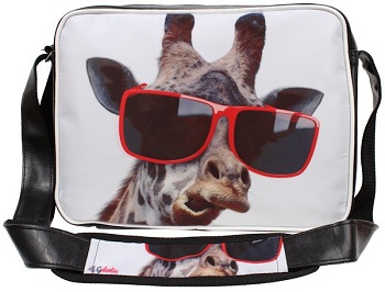 torba listonoszka żyrafa w okularach