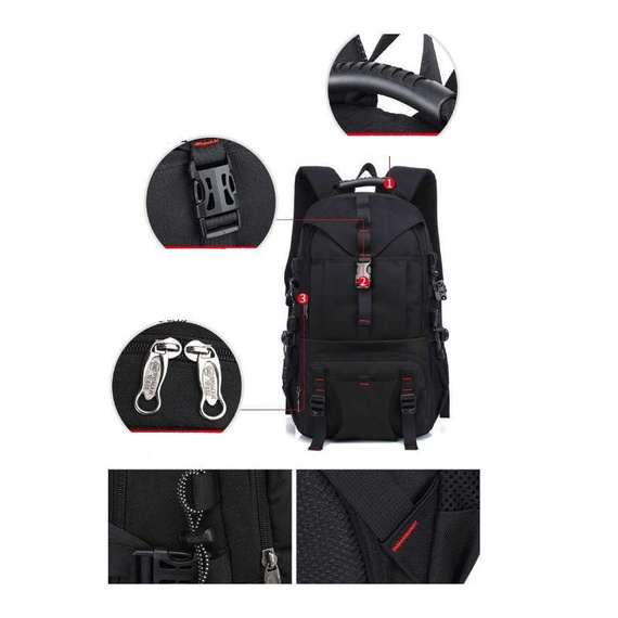 Plecak czarny sportowy i podróżny męski