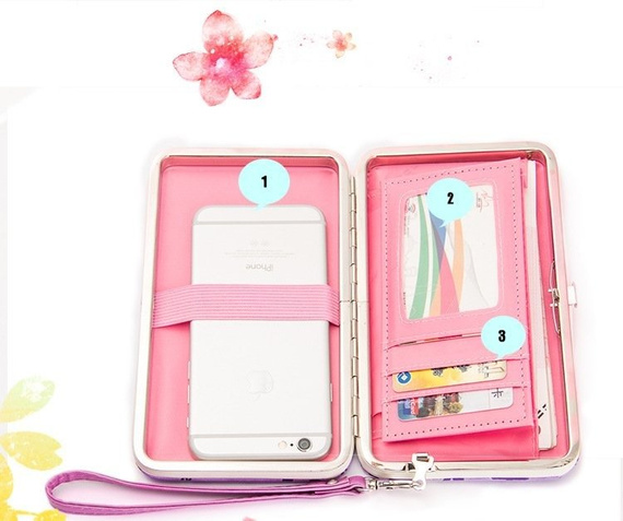 Portfel damski duży czerwony