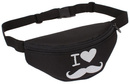Saszetka nerka do pasa Wąsy na pasek biodrowa I love moustache