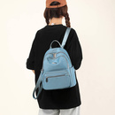 Plecak damski dwukomorowy czarny