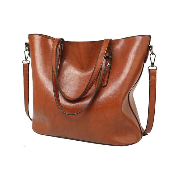 Brązowa torebka shopper 