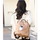 Plecak damski 2w1 z pomponem kremowy