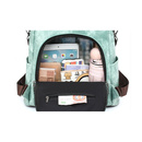 Plecak damski 2w1 z pomponem kremowy