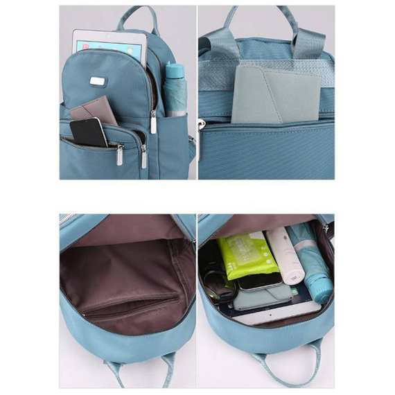 Plecak damski dwukomorowy czarny