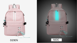 Plecak do szkoły różowy