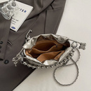 Czarna wieczorowa torebka damska typu worek