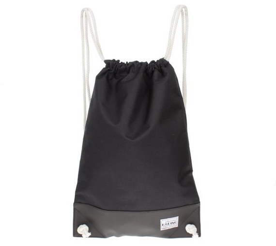 Plecak worek pojemny czarny z szarym spodem Pariso