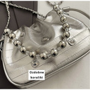 Czarna wieczorowa torebka damska typu worek