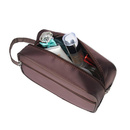 Brązowa tania kosmetyczka podróżna