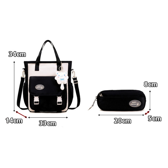 Plecak szkolny dla dziewczyny zestaw 3w1