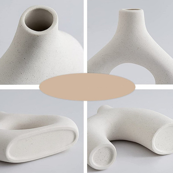 Artystyczny Zestaw Wazonów Ceramicznych zestaw 2 szt.