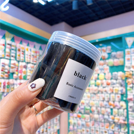 Gumki do włosów czarne 50 sztuk