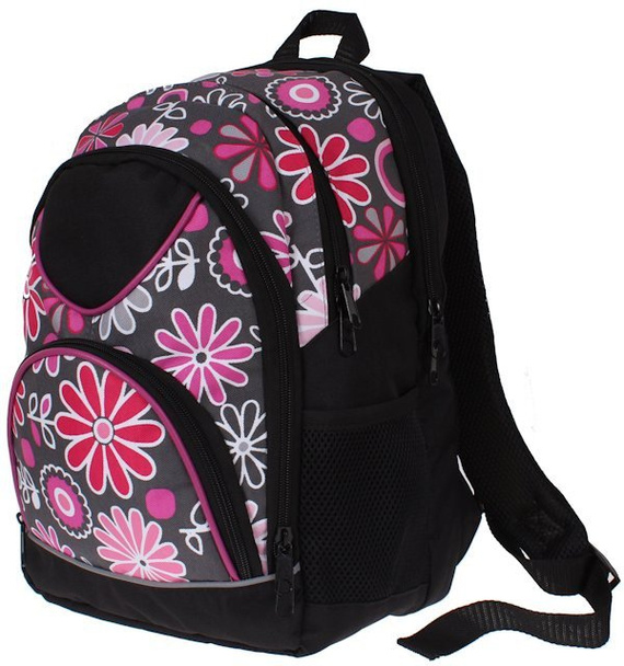 Plecak szkolny dla Dziewczynki w Kwiaty