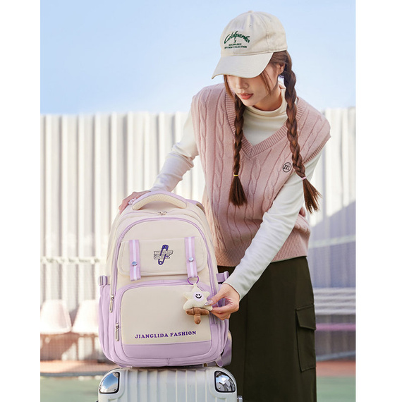 Plecak szkolny dla dziewczyny zestaw 3w1