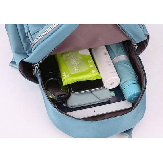 Plecak damski dwukomorowy czarny