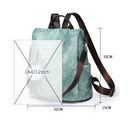 Plecak damski 2w1 z pomponem kremowy