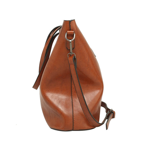 Brązowa torebka shopper 