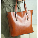 Brązowa torebka shopper 