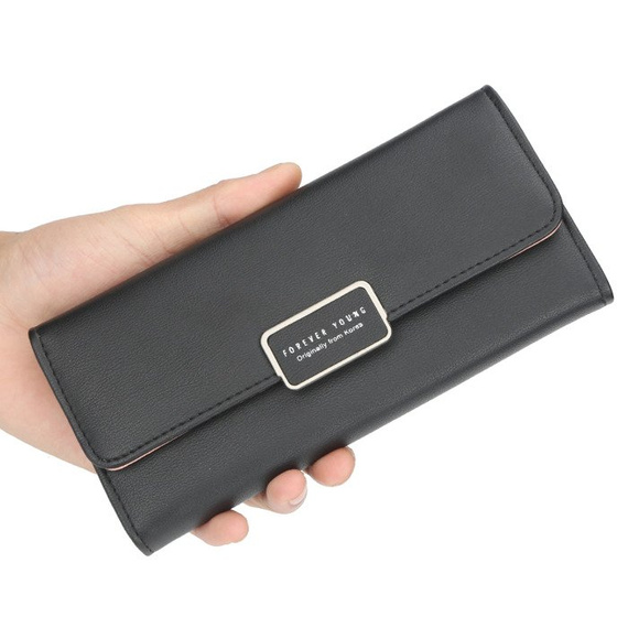 Portfel damski czarny 