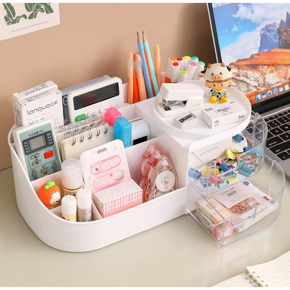 Organizer na kosmetyki z szufladkami – idealny na toaletkę