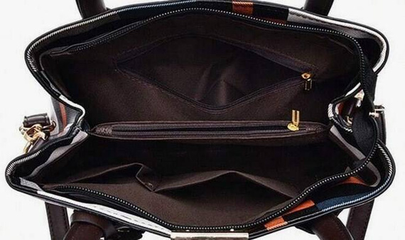 Kolorowa torebka damska w pasy