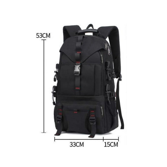 Plecak czarny sportowy i podróżny męski