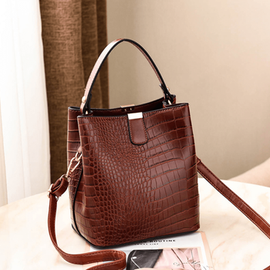 Torebka worek brązowa