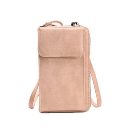 Różowy duży elegancki portfel damski