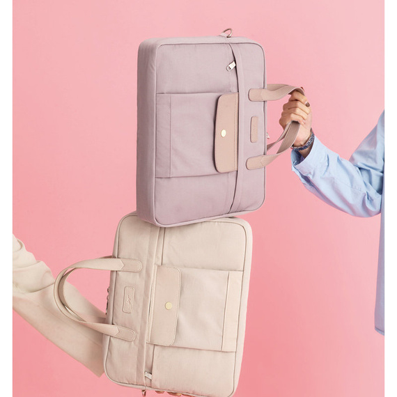 Damska Torba na Laptopa 15 6 cala Pastelowy Fiolet
