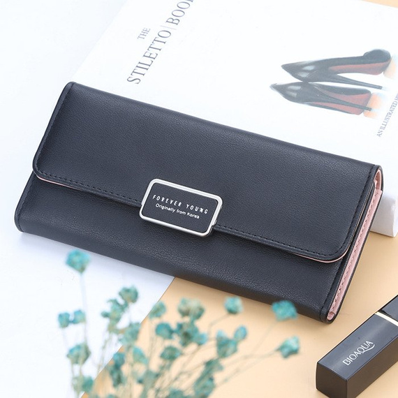 Portfel damski czarny 