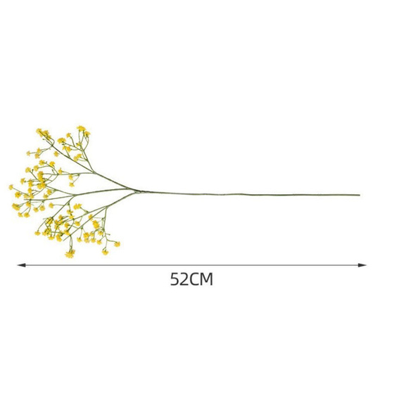 Sztuczna gipsówka dekoracyjna 52 cm – biała