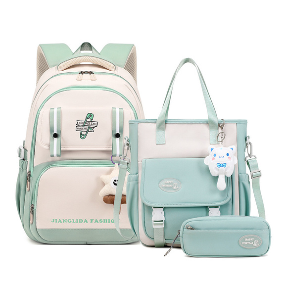 Plecak szkolny dla dziewczyny zestaw 3w1