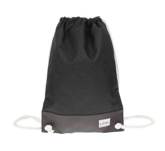 Plecak worek pojemny czarny z szarym spodem Pariso