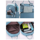 Plecak damski dwukomorowy czarny