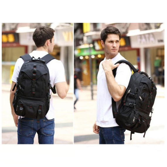 Plecak czarny sportowy i podróżny męski