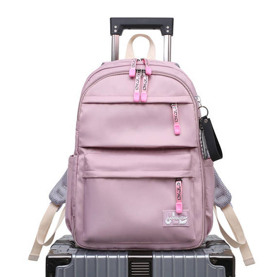 Dwukomorowy plecak do szkoły dla dziewczyny