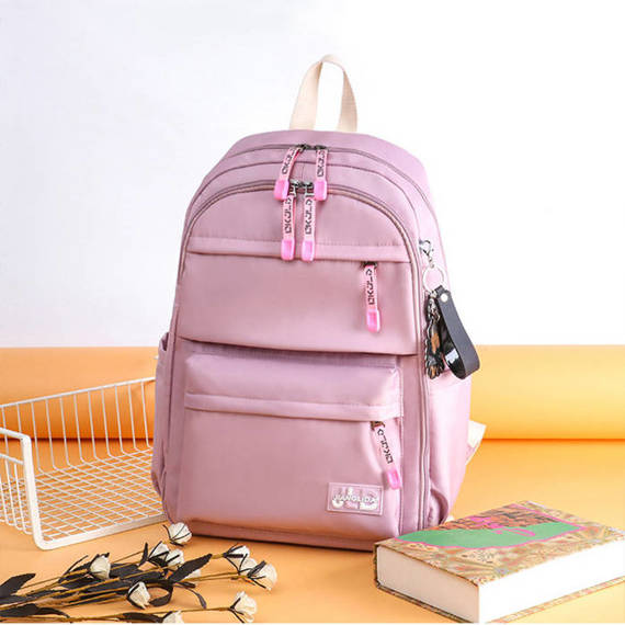 Dwukomorowy plecak do szkoły dla dziewczyny