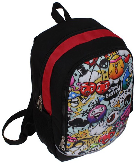 Plecak  dla Dziewczyny do szkoły kolorowy Grafitti sztywne plecy Nowość