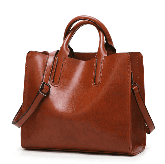 Torebka shopperka brązowa